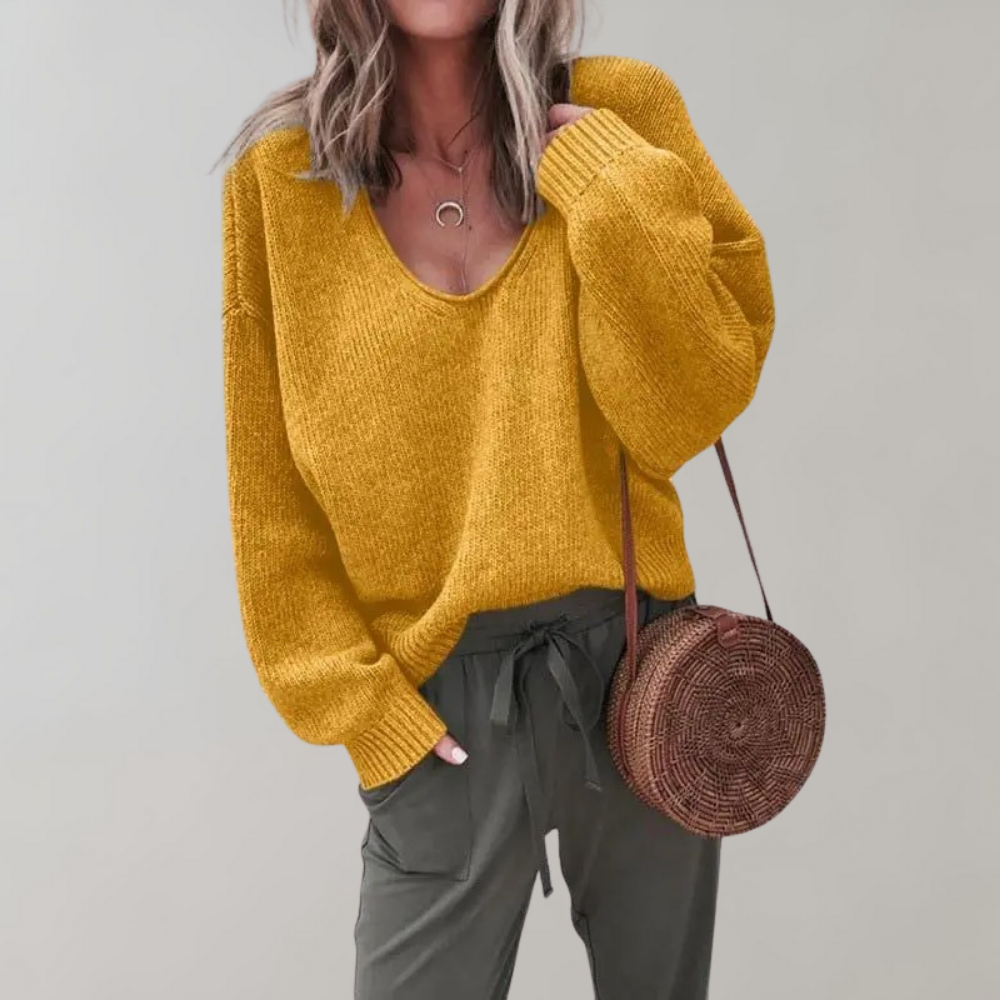 Comfy Crew Neck Women's Sweater - OutfitLondon