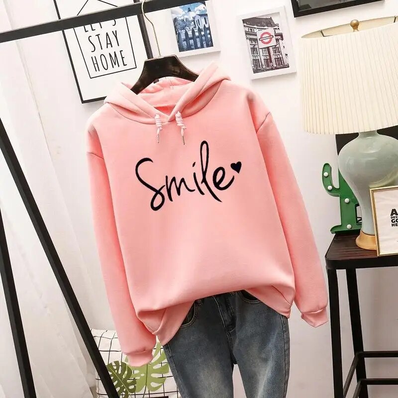 Relaxed Fit Ladies Hooded Sweatshirt