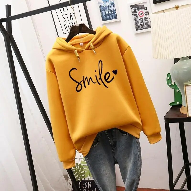 Relaxed Fit Ladies Hooded Sweatshirt
