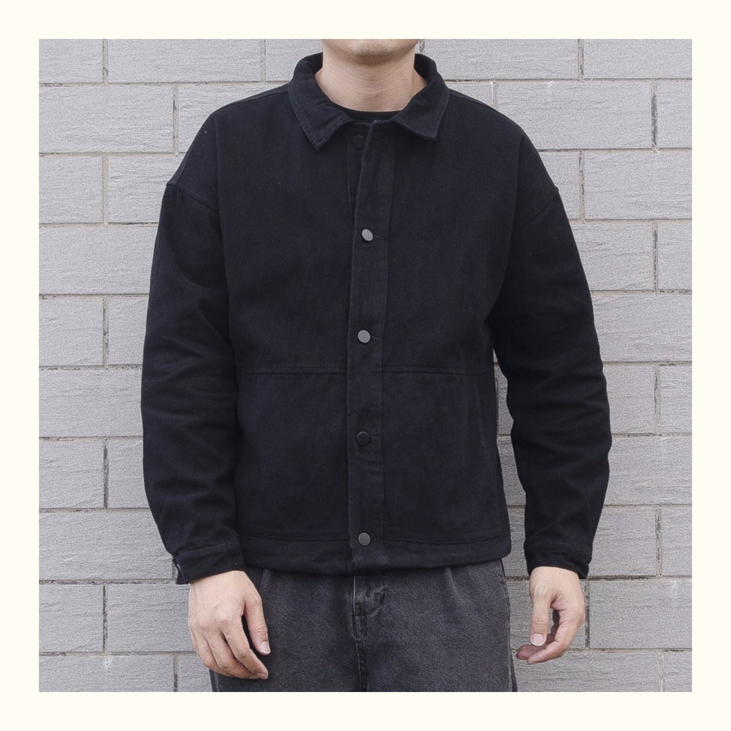 Relaxed Fit Men's Casual Button Down Jacket