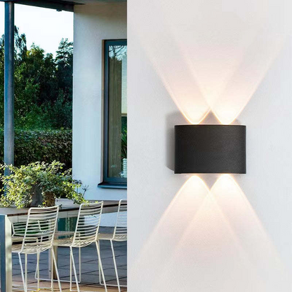 Contemporary Slim 2-Light LED Wall Fixture