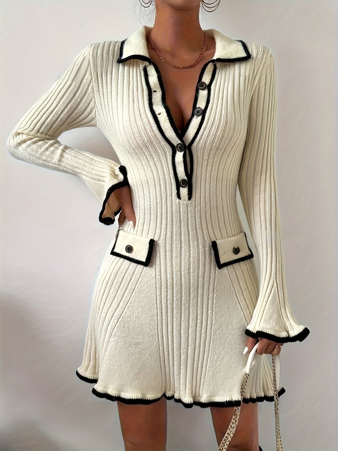 Classic Fit Women's Sweater Dress - OutfitLondon