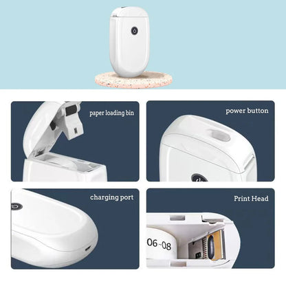 Wireless Bluetooth Mini Thermal Label Maker Printer