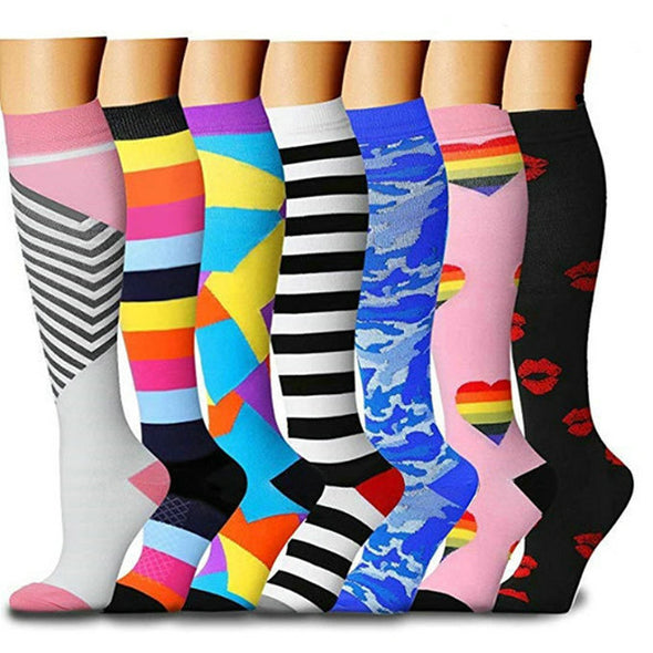 Best Compression Socks (7 Pairs)  For Women & Men; Compression Stockings For Swelling, Running,  Medical Socks