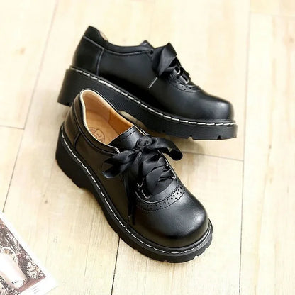 Classic Ladies Lace Up Oxford Shoes