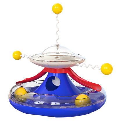 Turntable Cat Toy Puzzle Leakage Food Toy for Cats