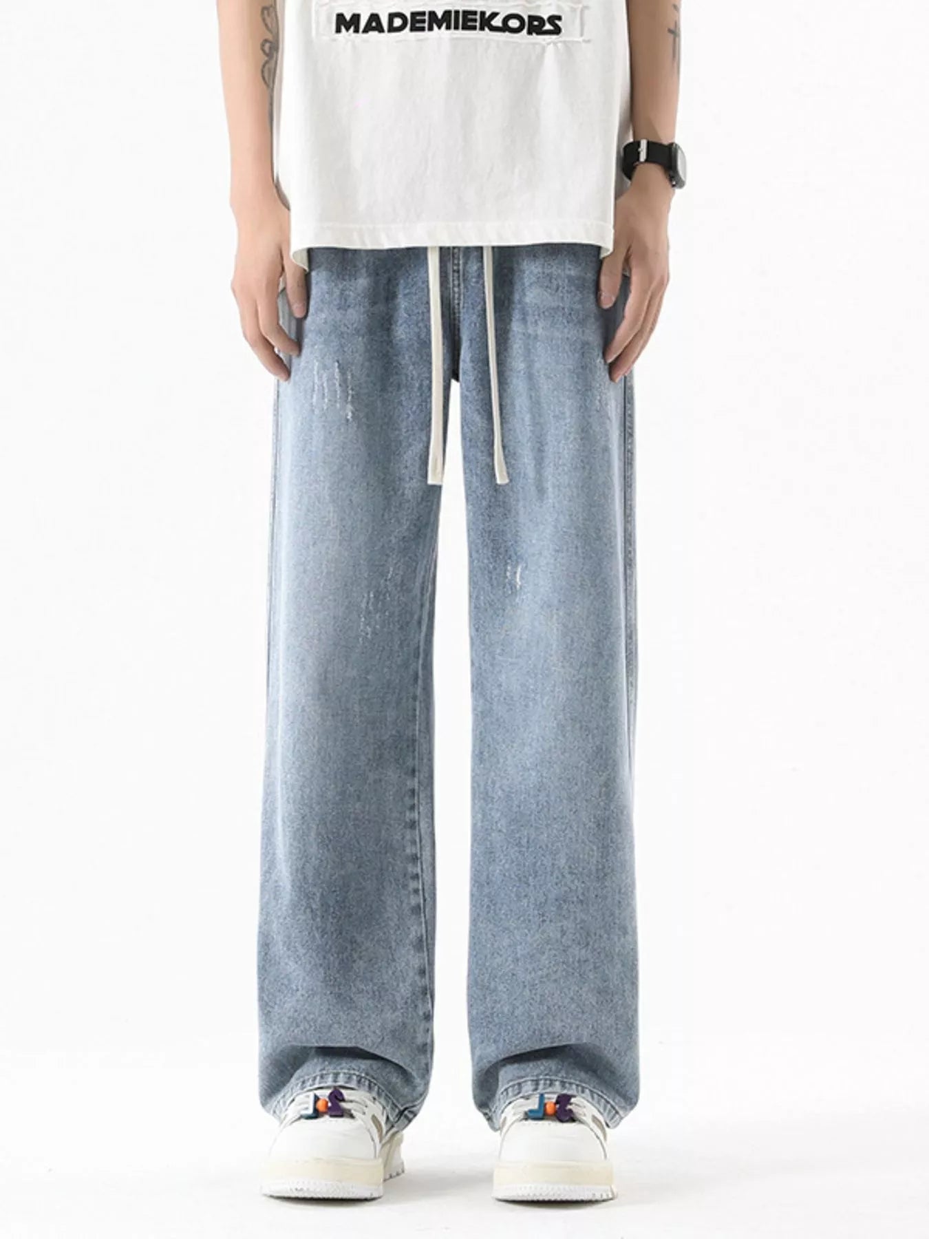 Comfortable Mens Straight Leg Plus Size Jeans