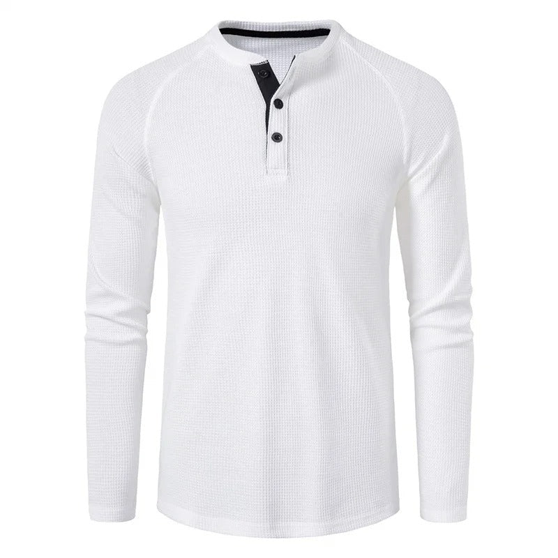 Traditional Comfortable Henley Shirt