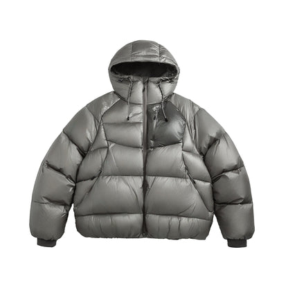 Men's Casual Insulated Down Hooded Puffer Jacket