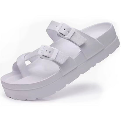 Women's Platform Clogs with Arch Support Adjustable Beach Sandals