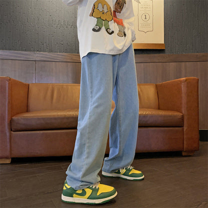 Men's Retro Baggy Straight Denim Jeans