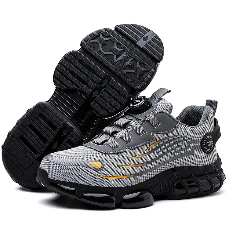 Tough Waterproof Hiking Work Boots with Grip Sole