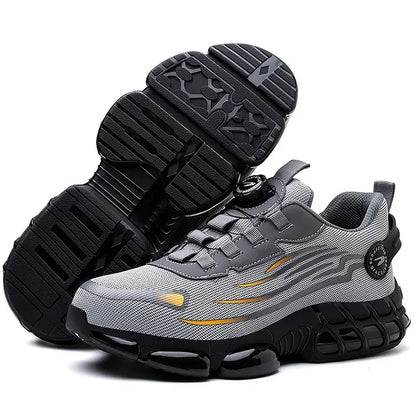 Tough Waterproof Hiking Work Boots with Grip Sole