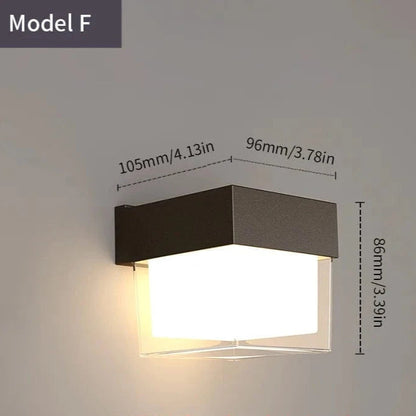 LED Outdoor Wall Light PIR Motion Sensor
