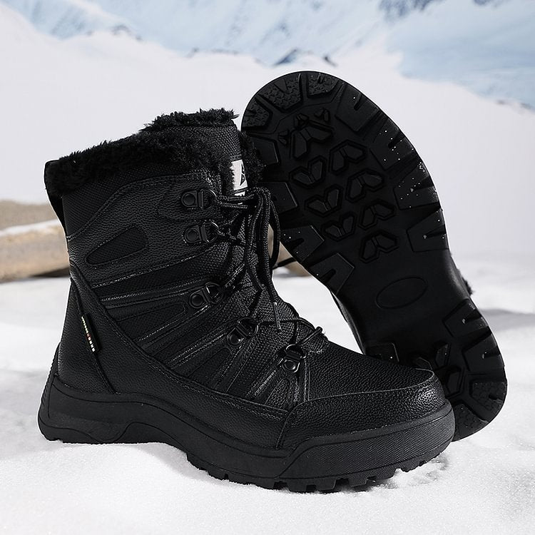 Warm Fuzzy Lace Up Ankle Boots for Women