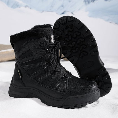 Warm Fuzzy Lace Up Ankle Boots for Women