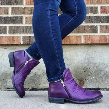 Cozy Colorful Ankle Winter Boots