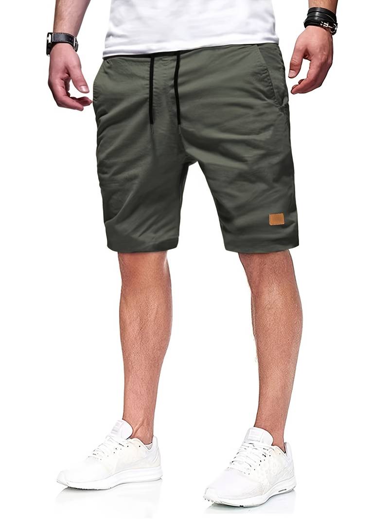 Men's Casual Elastic Waist Shorts
