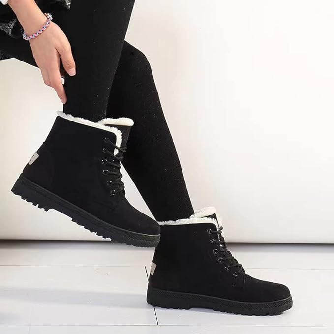 Walk Anti-Slip Waterproof Lace Up Snow Boots Comfortable and Light Weight