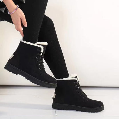 Walk Anti-Slip Waterproof Lace Up Snow Boots Comfortable and Light Weight