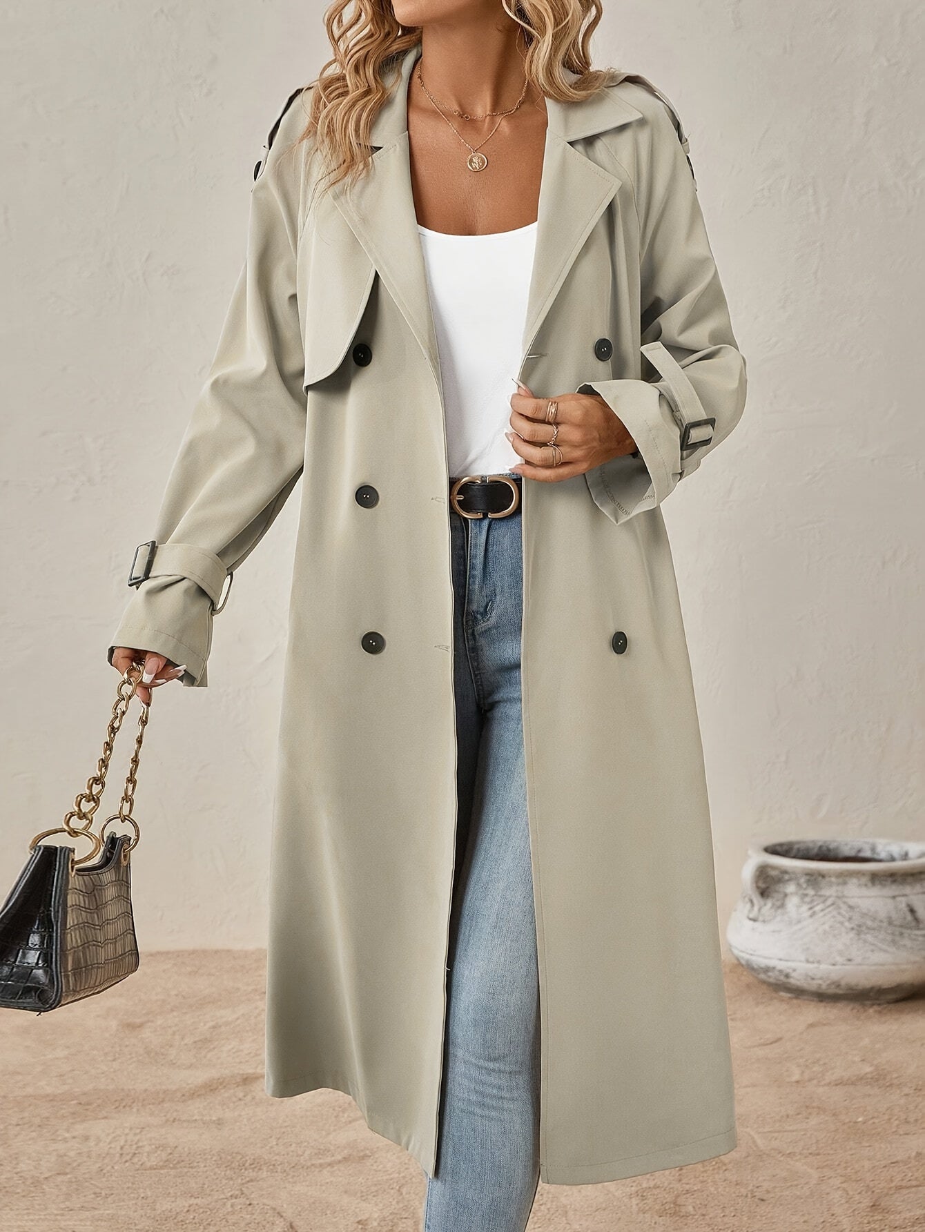 Waterproof Women's Trench Long Coat - OutfitLondon