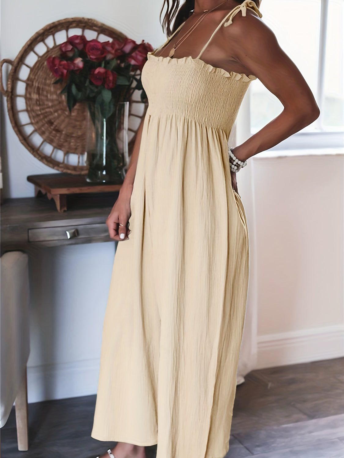 Loose Fit Casual Wide Leg Women's Jumpsuit