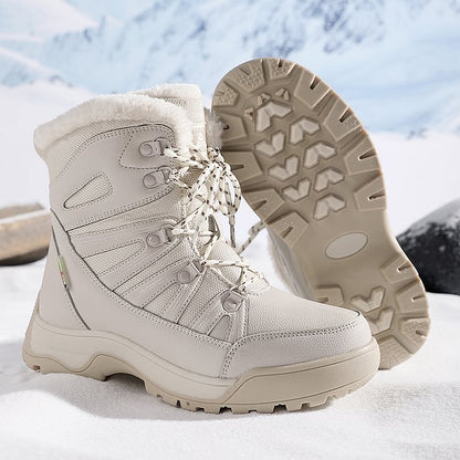 Warm Fuzzy Lace Up Ankle Boots for Women