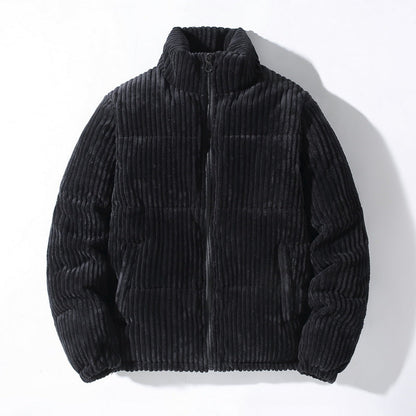 Men's Casual Corduroy Puffer Jacket