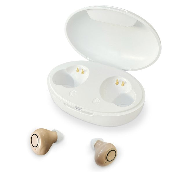 In-Ear Hearing Aids Invisible Enhancer Rechargeable Mini Sound Amplifier UK
