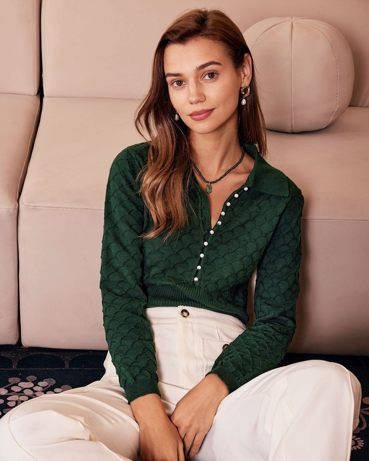 Comfy Oversized Cable Knit Winter Sweater - OutfitLondon