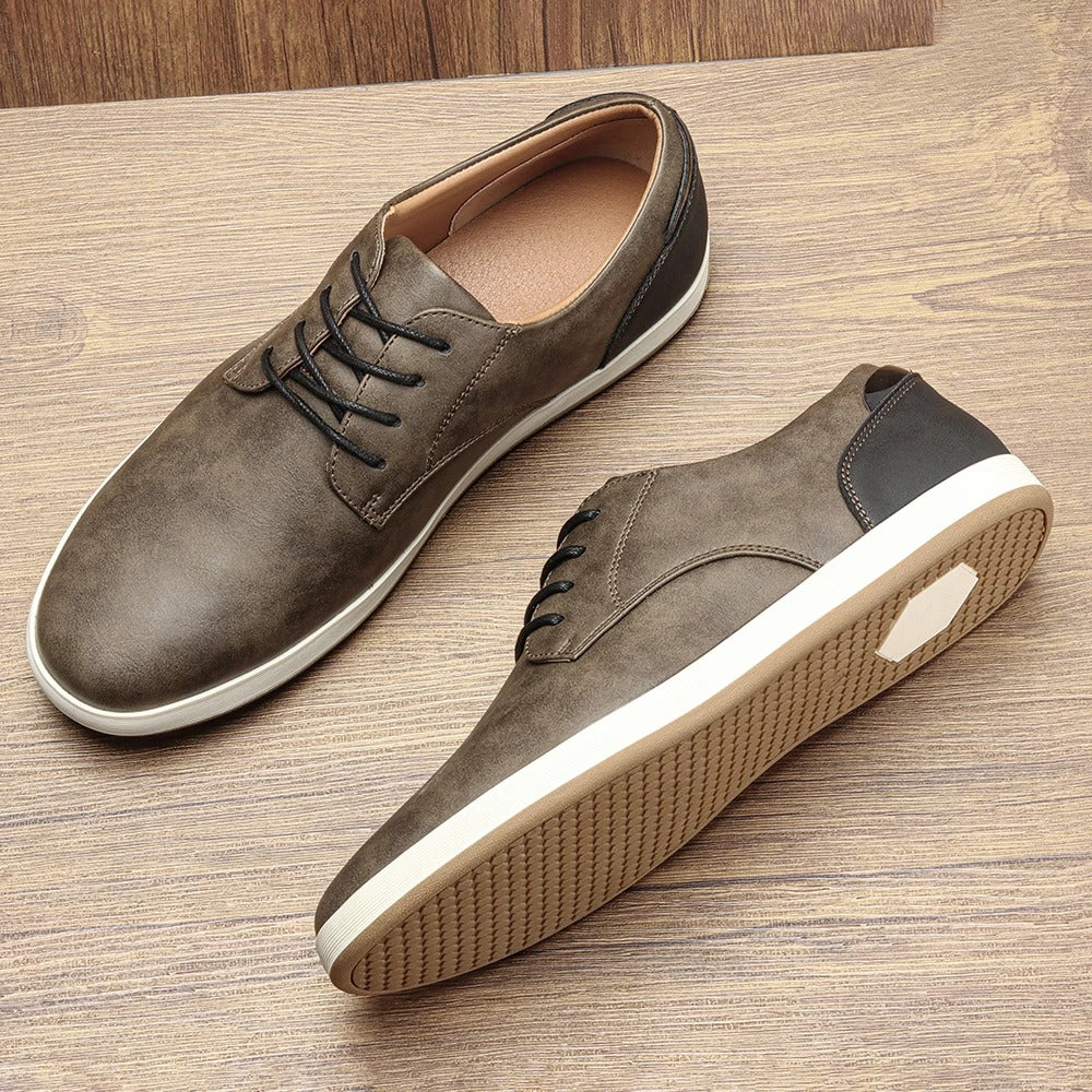 Premium Leather Running Shoes