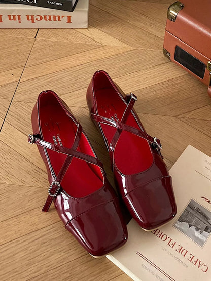 Timeless Elegant Low Heel Mary Jane Flats