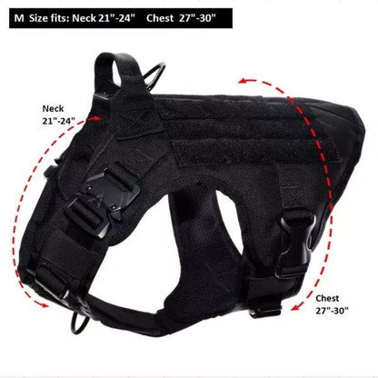 Military No-Pull Tactical Dog Harness Vest