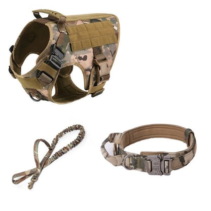 Dog Harness, Collar & Leash – k9 Tactical Working Dog Set