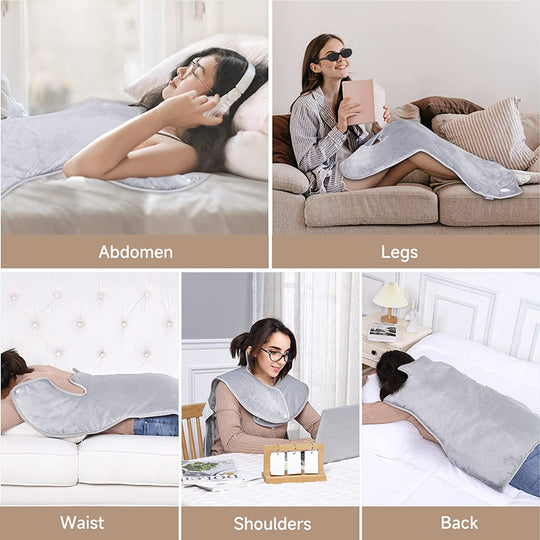 Shoulder and Back Heating Pad, Heated Poncho for Back