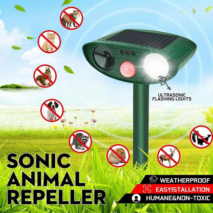 Ultrasonic Deer Repeller Solar Powered - Get Rid of Deer in 48 Hours