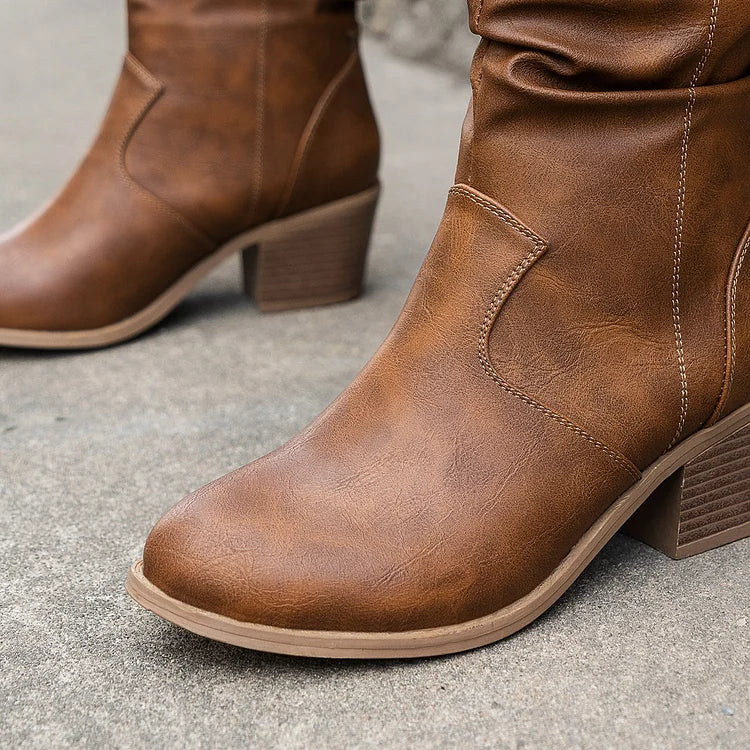 Stylish Ladies Cowboy Ankle Boots