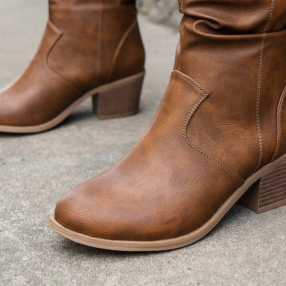 Stylish Ladies Cowboy Ankle Boots