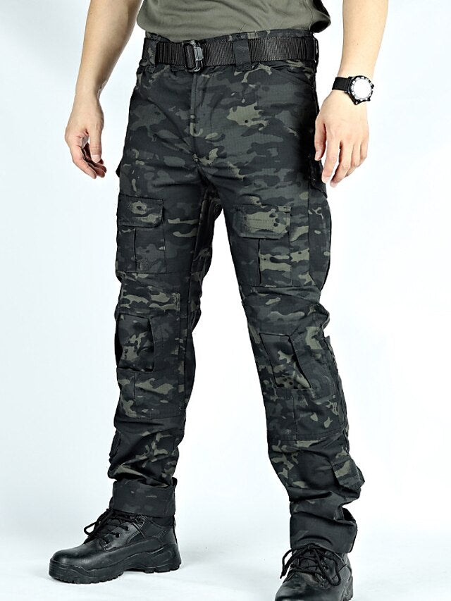 Men's Cargo Pants Pocket Plain Camouflage Comfort Breathable