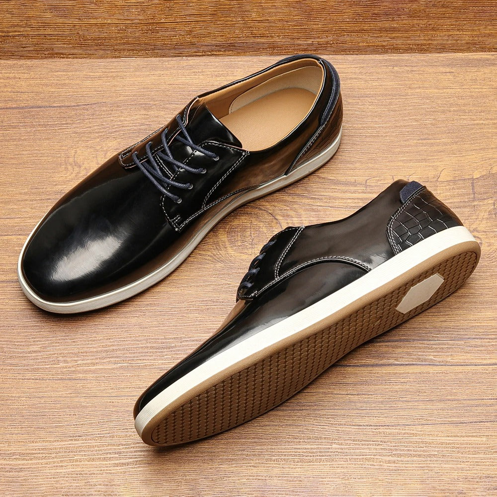 Premium Leather Running Shoes