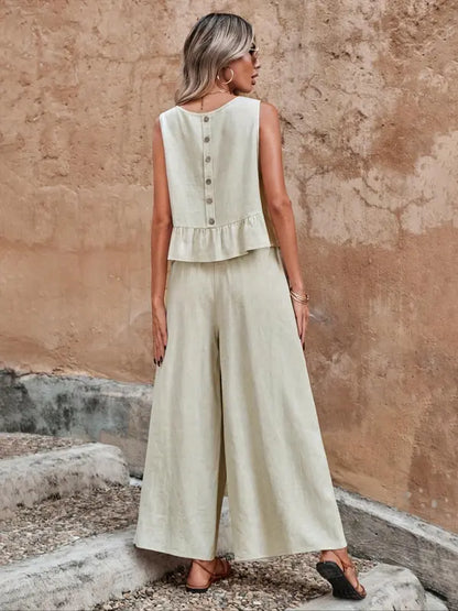 Comfy Sleeveless Lounge Wear Set