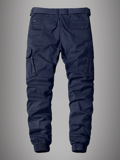 Comfortable Mens Jogger Pants - Multiple Pocket Design