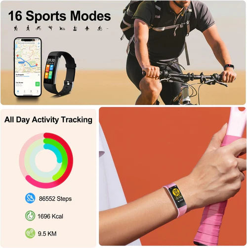 Blood Pressure and Heart Rate Monitor Smart Watch
