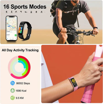 Blood Pressure and Heart Rate Monitor Smart Watch