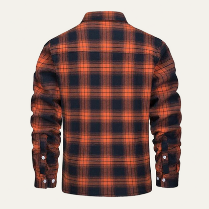 Men's Thick Corduroy Shearling Lined Bomber Jacket