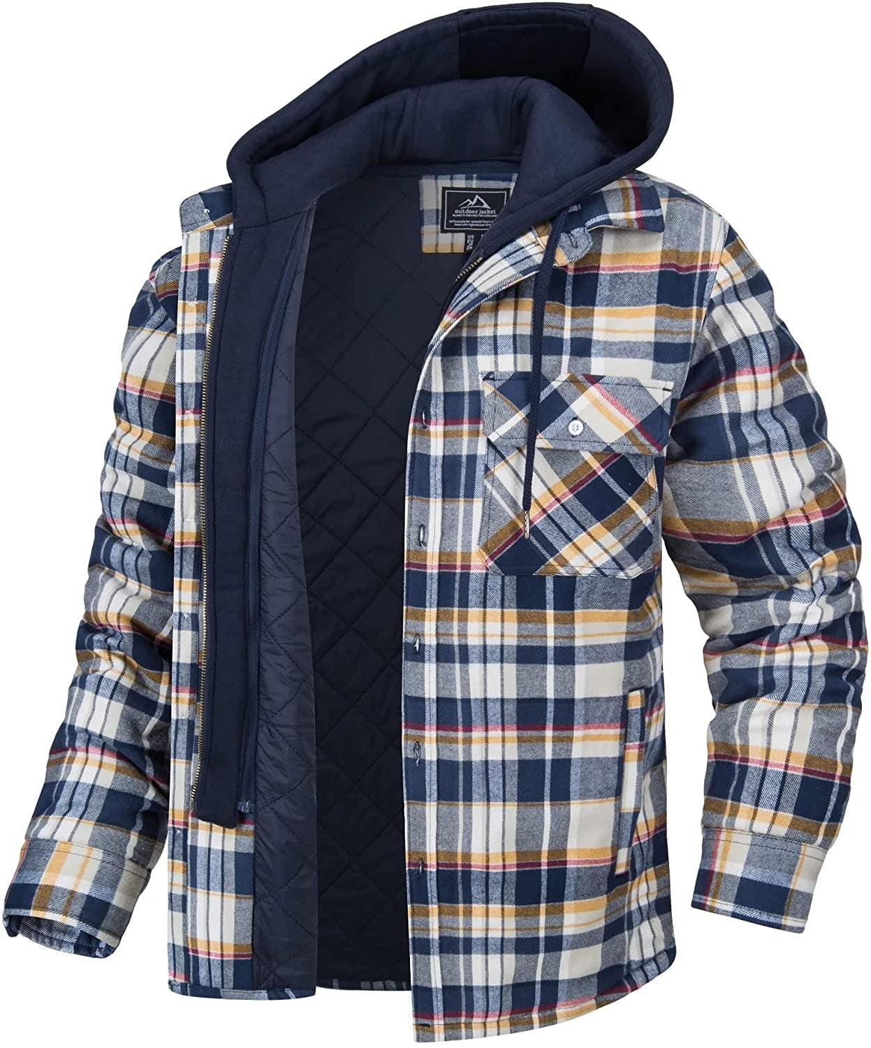 Warm Checked Mens Gilet Vest - OutfitLondon