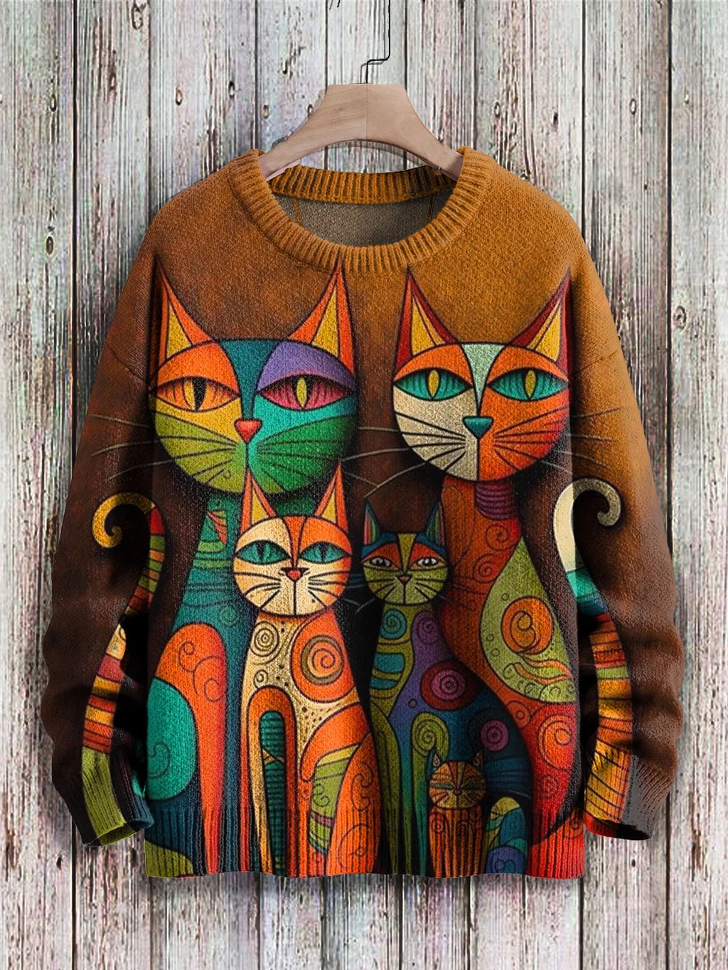 Fun Feline Graphic Women's Sweater