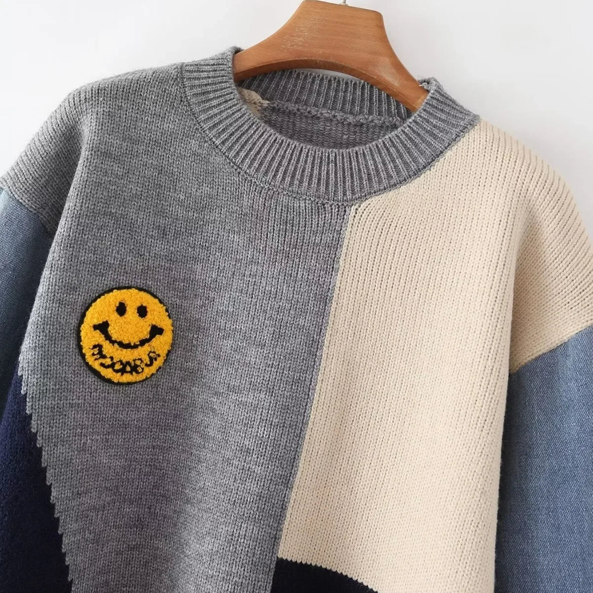 Colorful Knit Sweater for Ladies