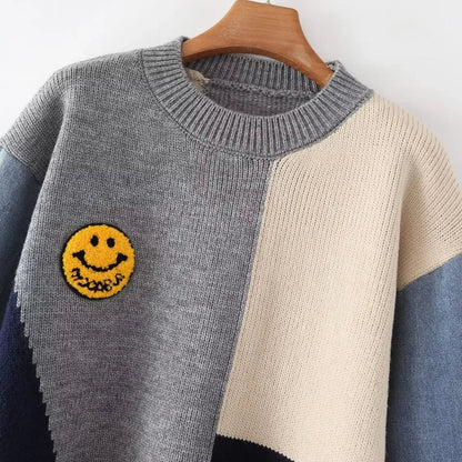 Colorful Knit Sweater for Ladies