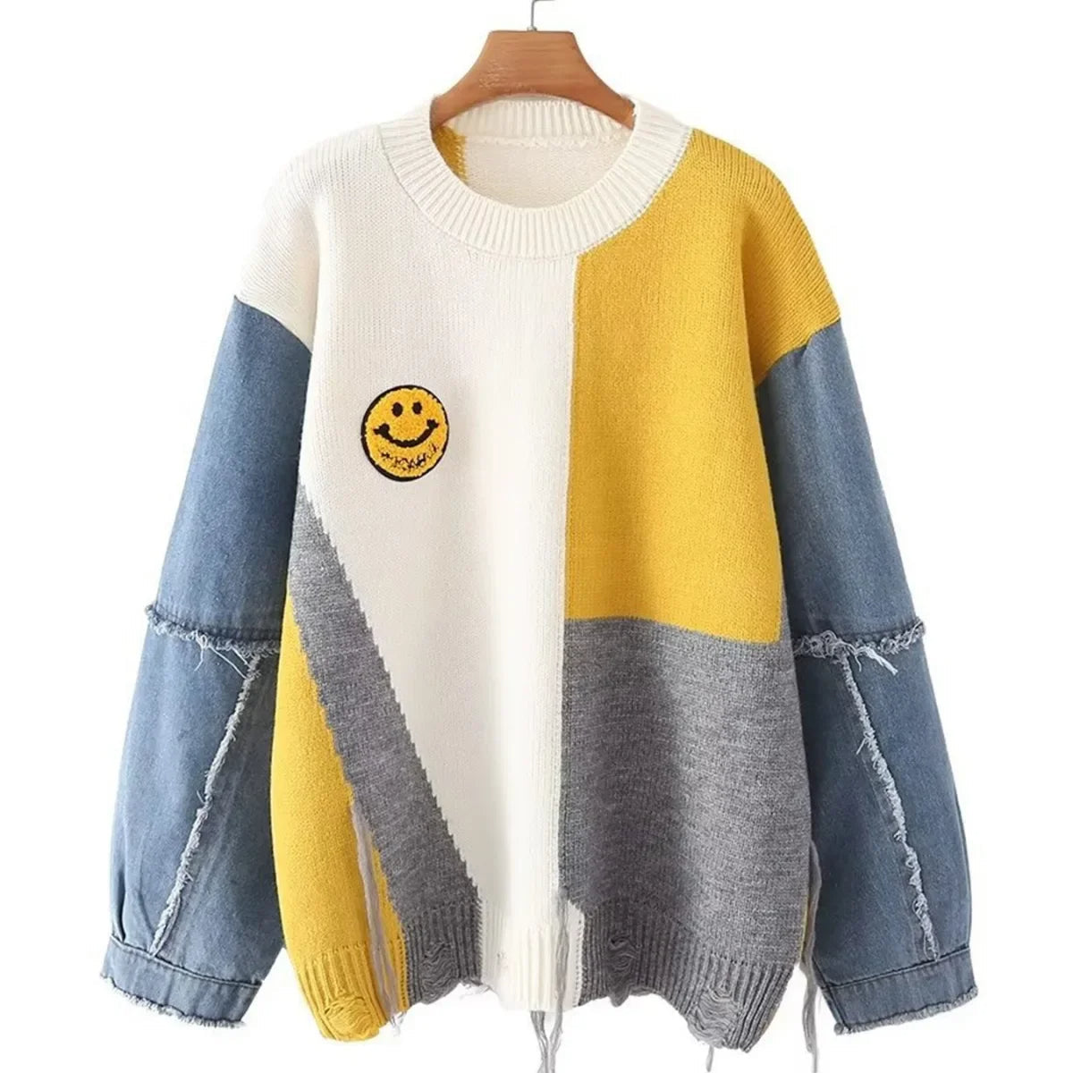 Colorful Knit Sweater for Ladies - OutfitLondon